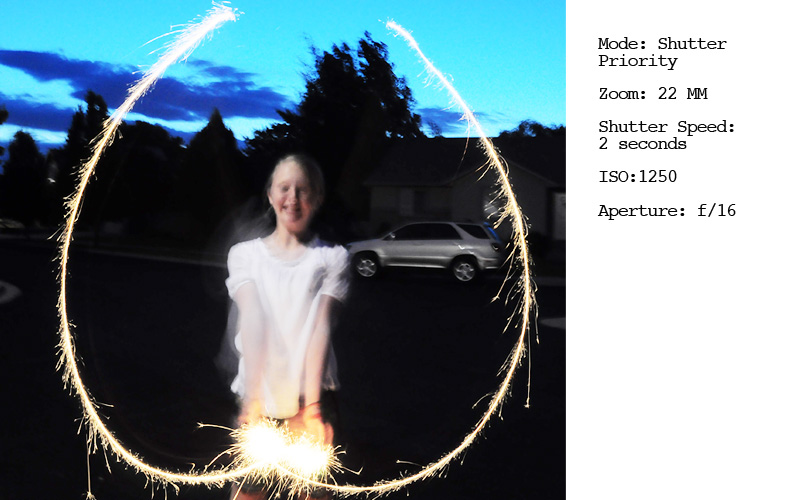 photograph sparklers and fireworks