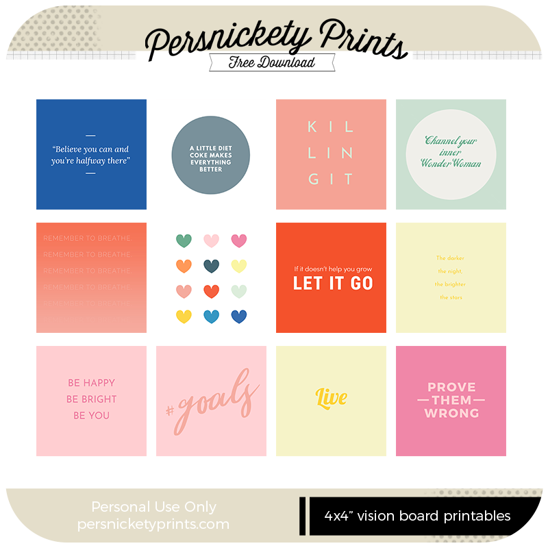 Vision Board Affirmations: Free Download • Persnickety Prints