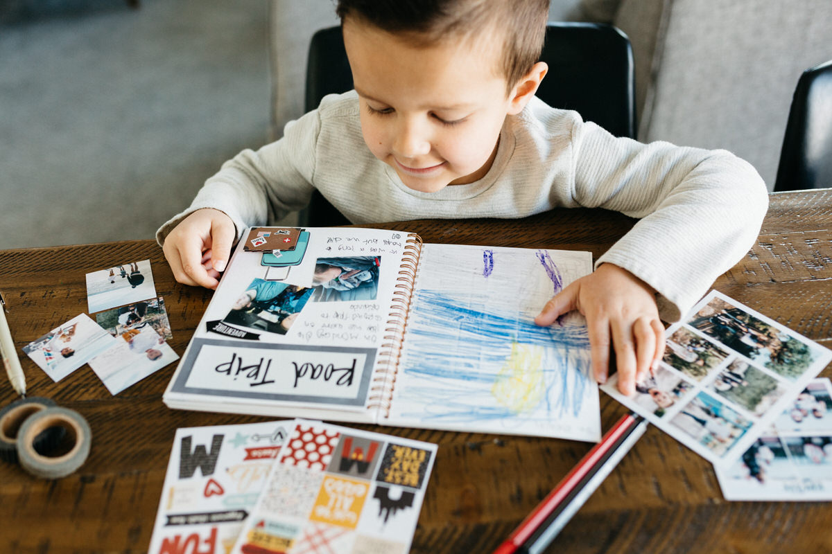 4 Year Old Documents Disney with a Journal