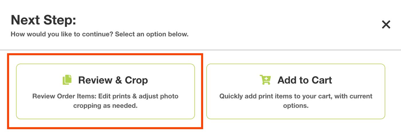 how to crop photos for prints online