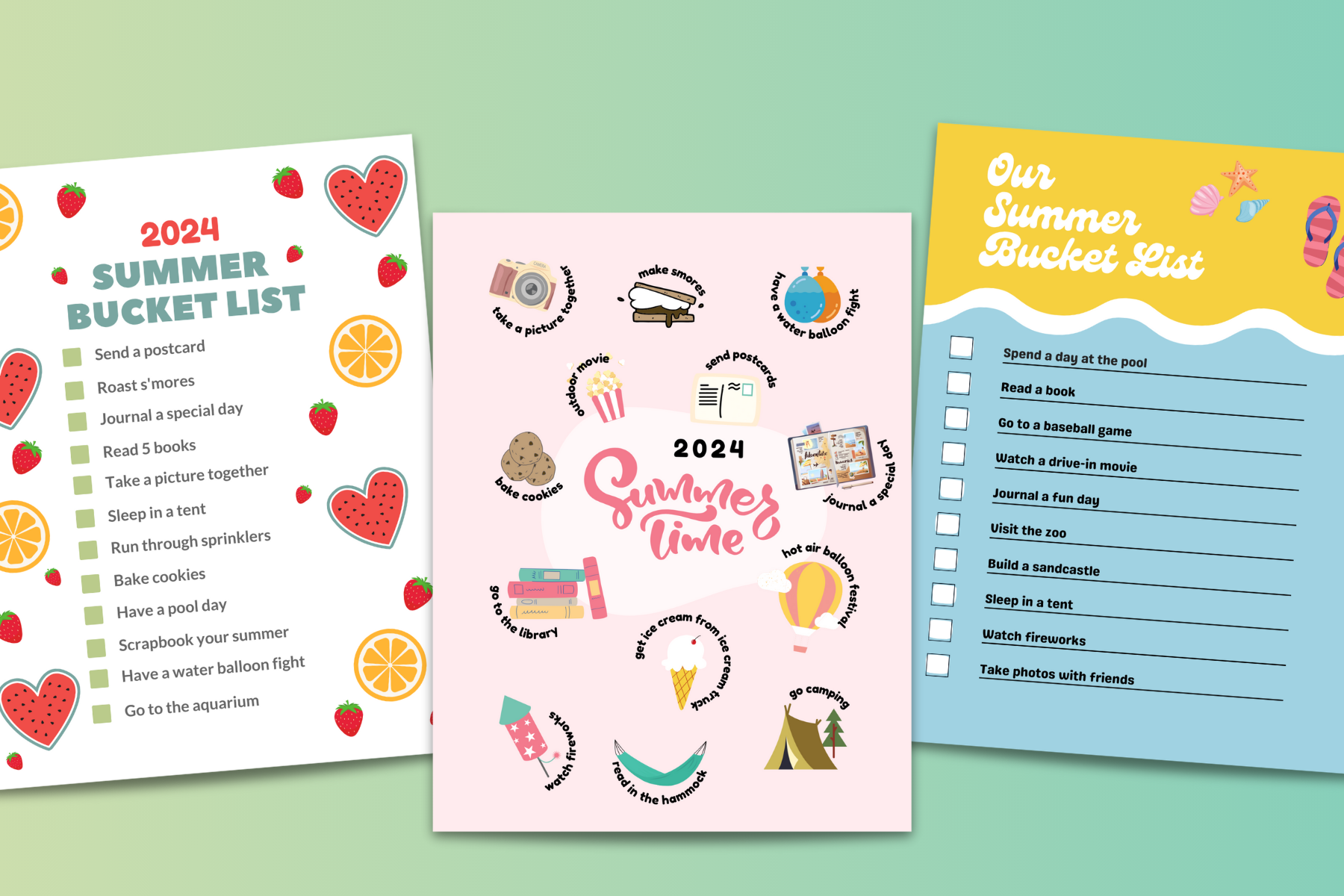 Download a Free Summer Bucket List • Persnickety Prints