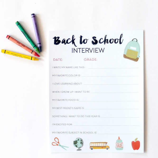 Free Back to School Interview
