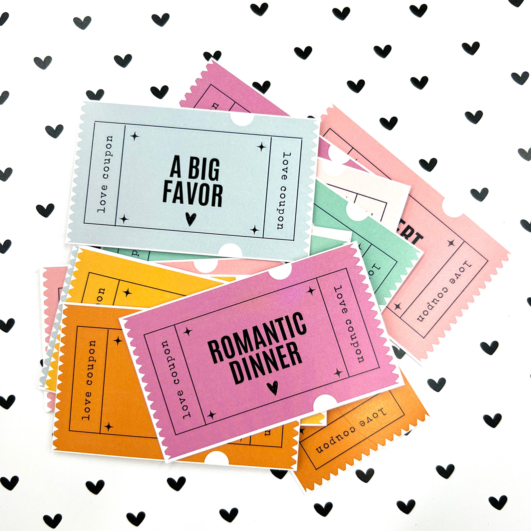 Cut-Out Coupons For Your Valentine