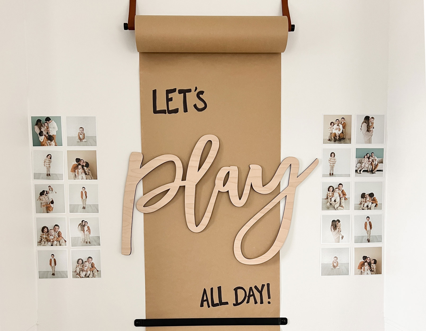 Personalized Playroom Photo Display