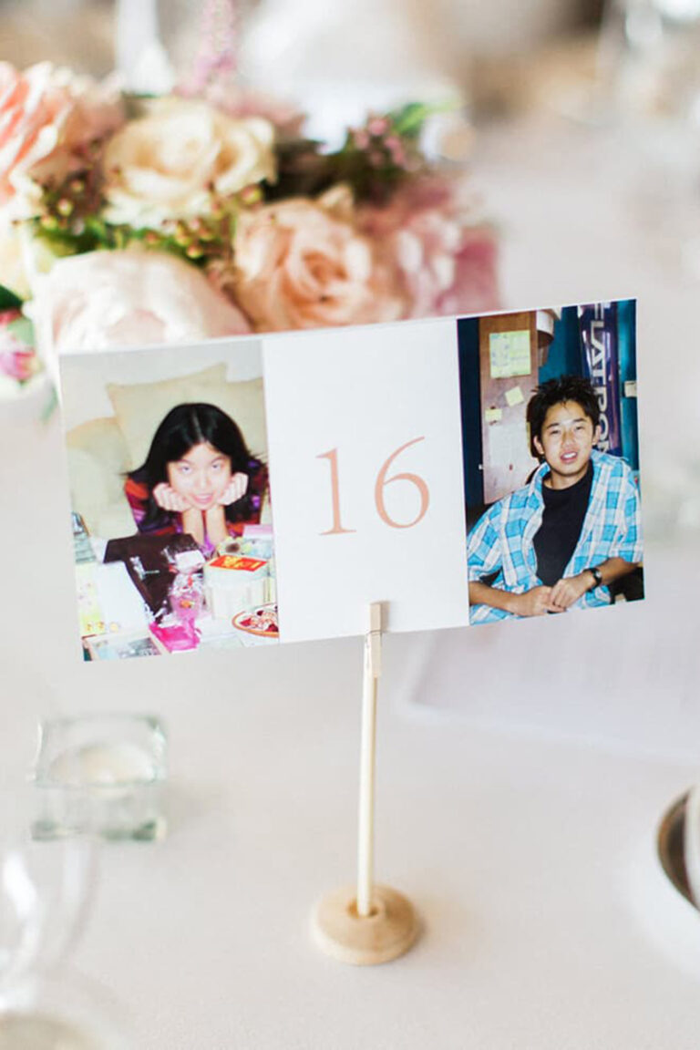 Table Numbers from The Wedding Playbook
