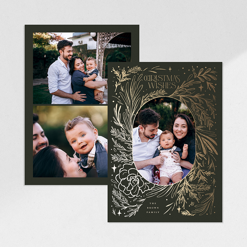 Christmas Wishes photo Christmas card